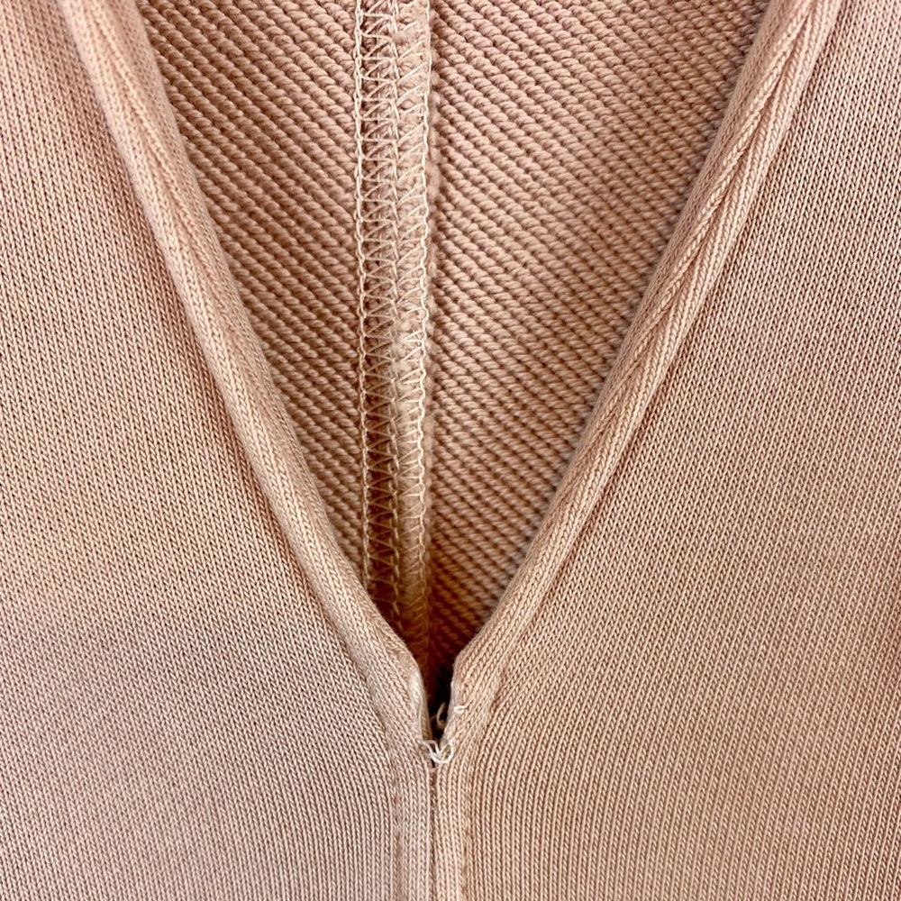 REISS Lila Twin Pocket Jersey Dress in Peach Size Extra Small. - Picture 6 of 13